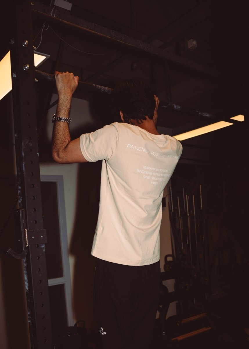 DeenStrength Patience T-Shirt – Beige - Deen Strength