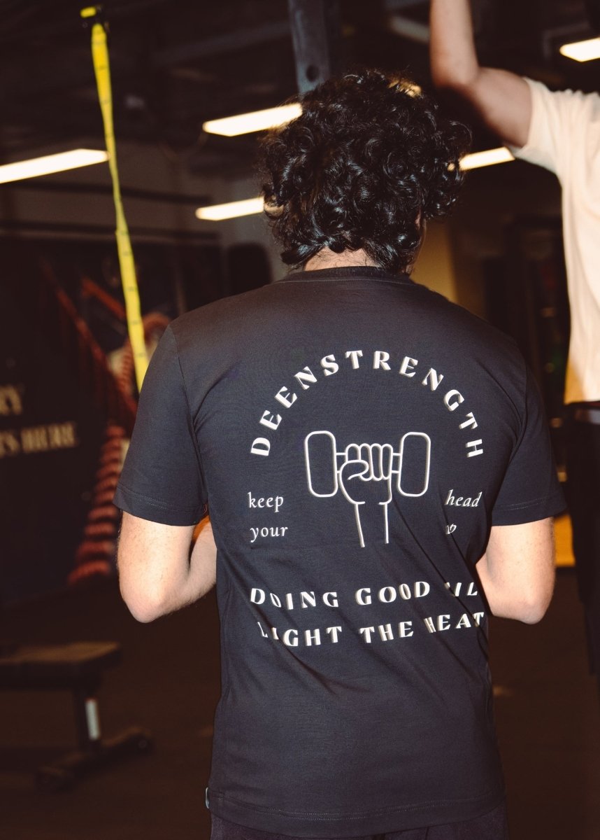 DeenStrength Positive T-Shirt – Zwart - Deen Strength