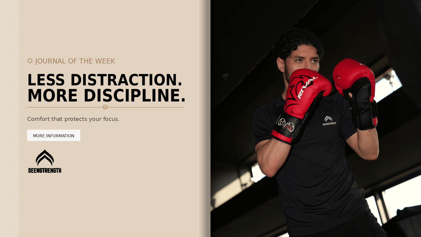 Minder afleiding. Meer discipline. - DeenStrength