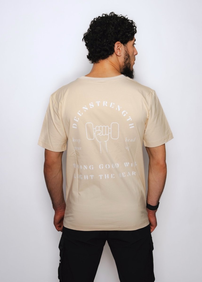 DeenStrength Positive T-Shirt – Beige - Deen Strength