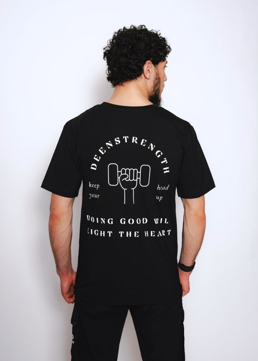 DeenStrength Positive T-Shirt – Zwart - Deen Strength